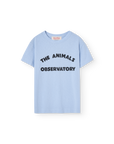 The animals observatory - rooster kids t-shirt - soft blue