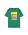 The animals observatory - big rooster kids t-shirt - green