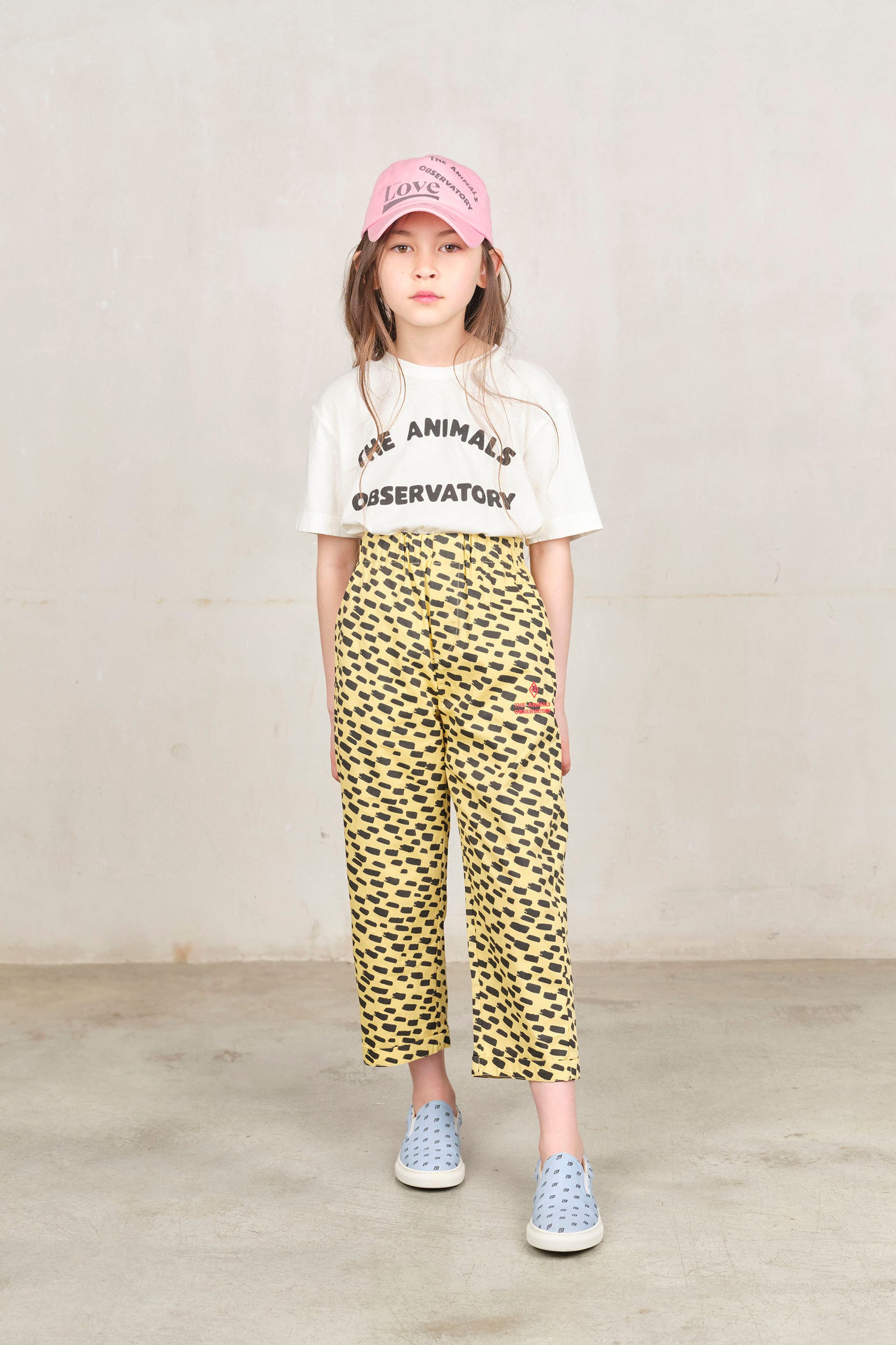 The animals observatory - camel kids pants - yellow