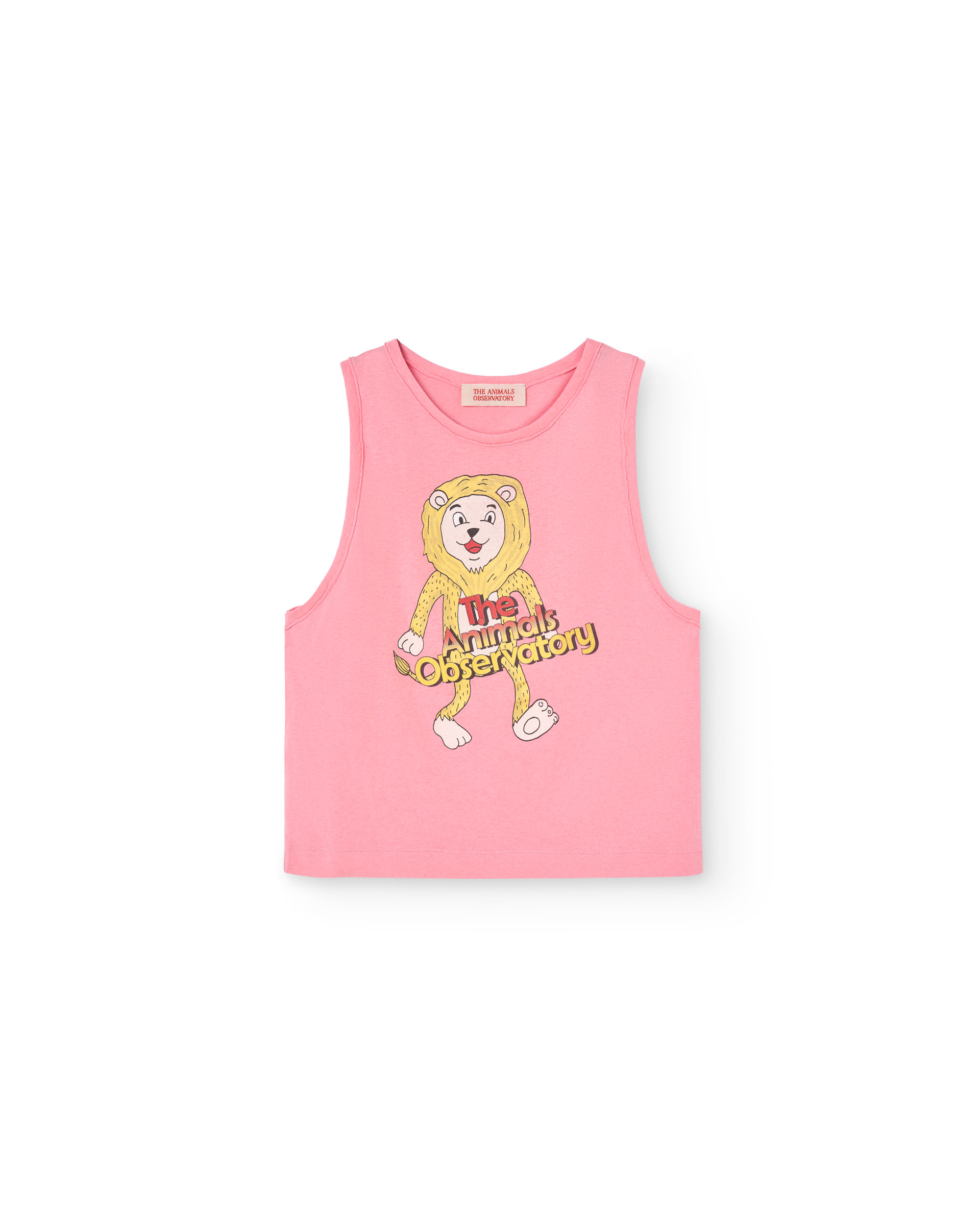 The animals observatory - frog kids tank top - pink