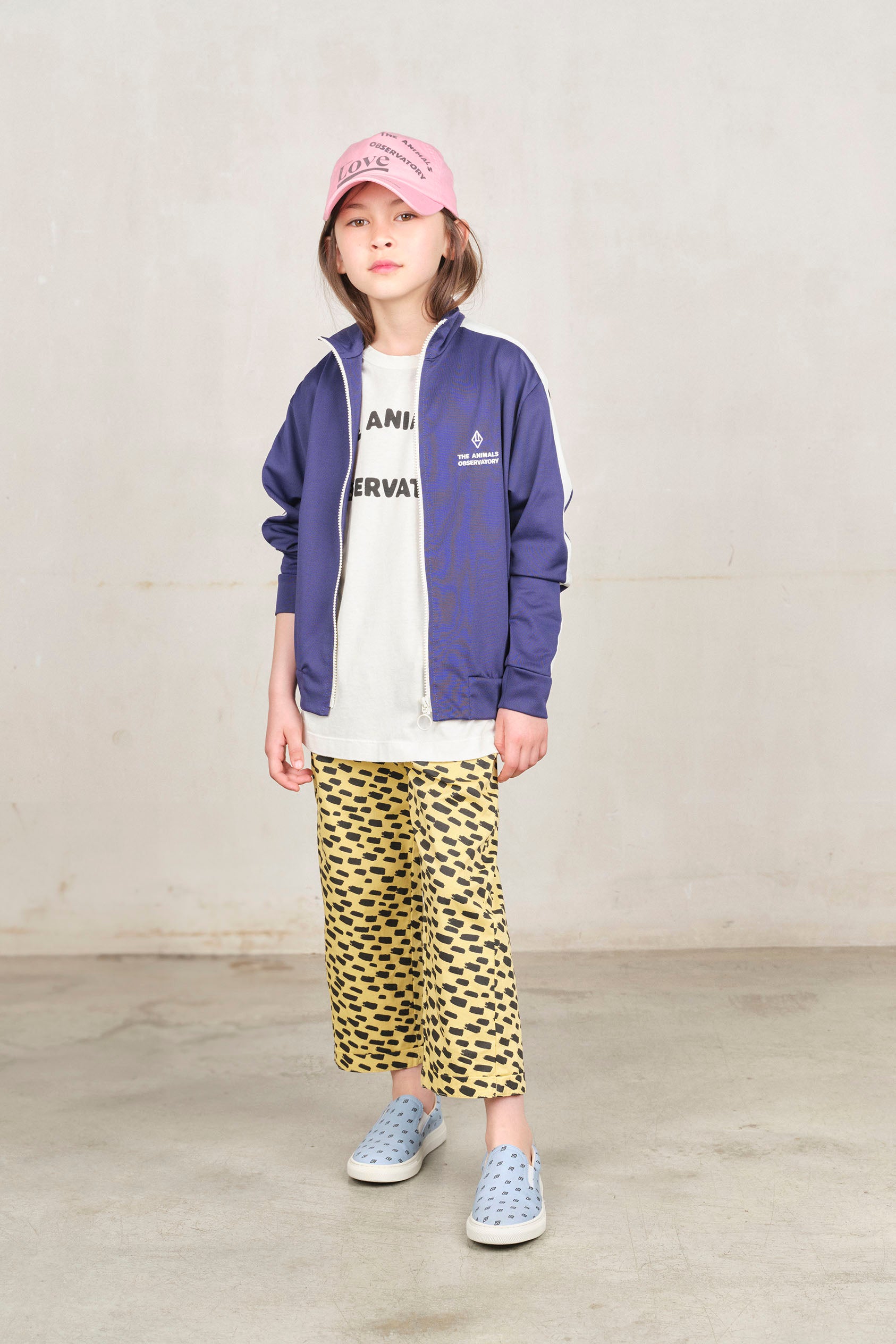 The animals observatory - zebra kids jacket - deep blue