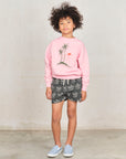 The animals observatory - bear kids sweatshirt - pink