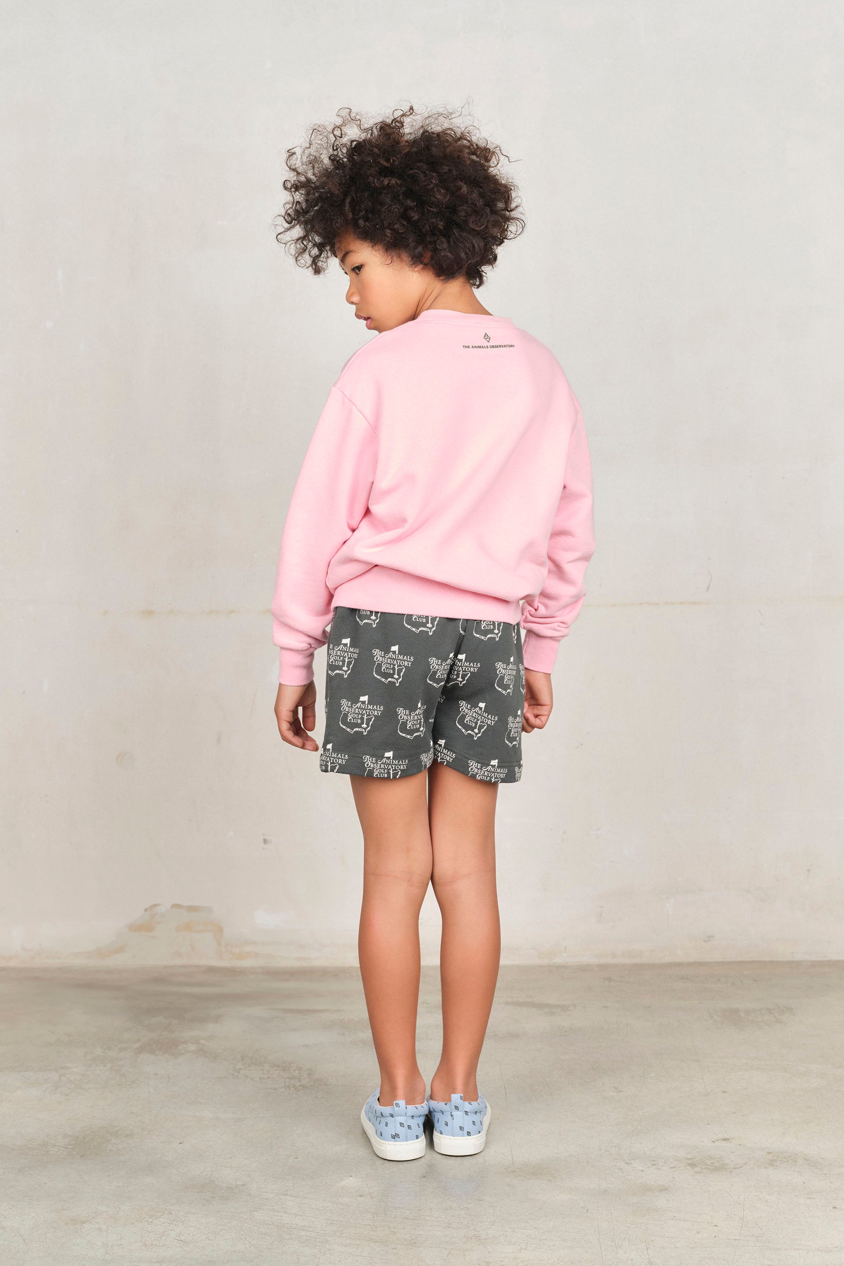 The animals observatory - bear kids sweatshirt - pink