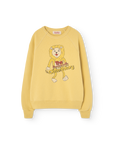 The animals observatory - shark kids sweatshirt - yellow