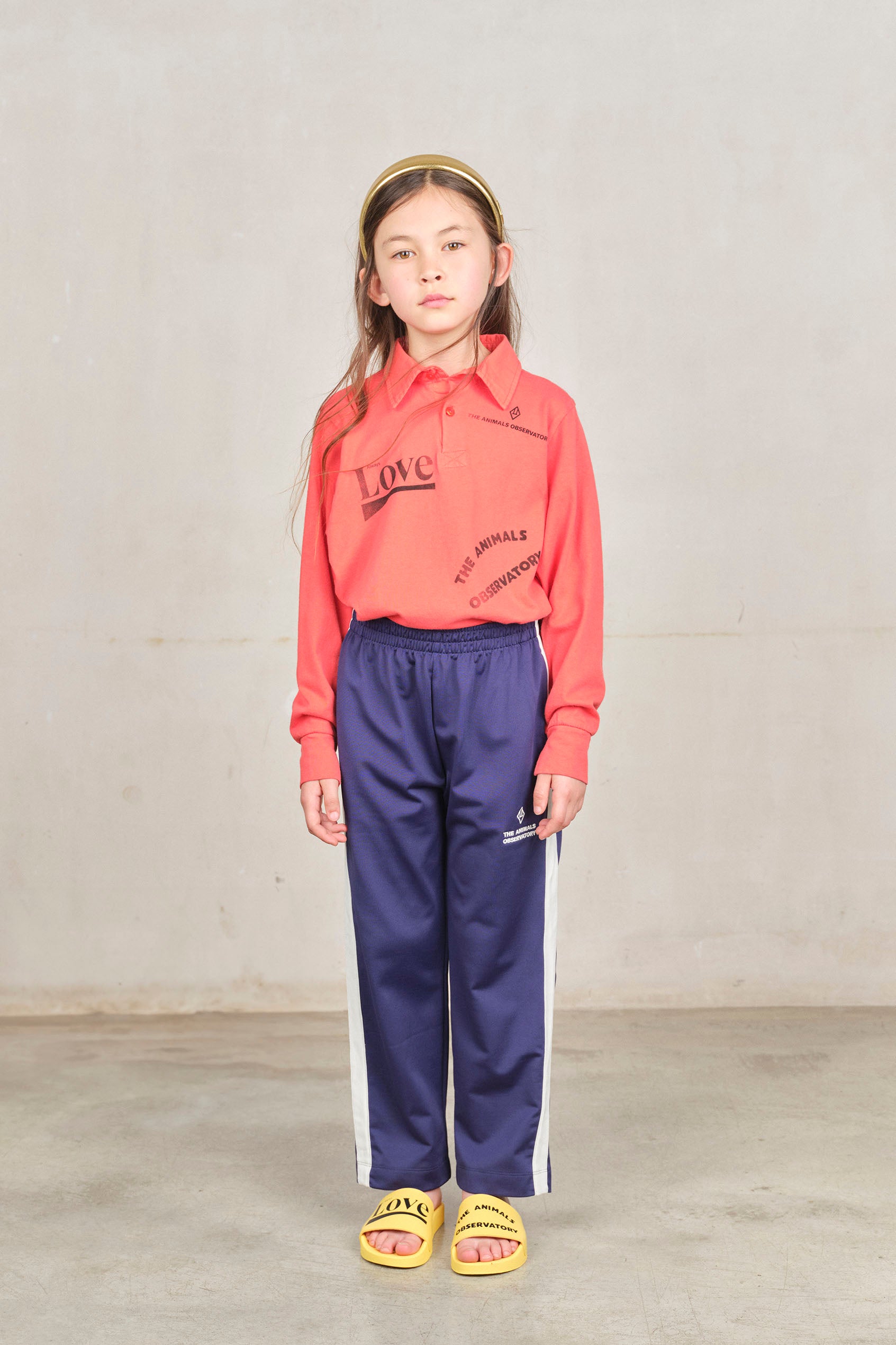 The animals observatory - horse kids trackpants - deep blue