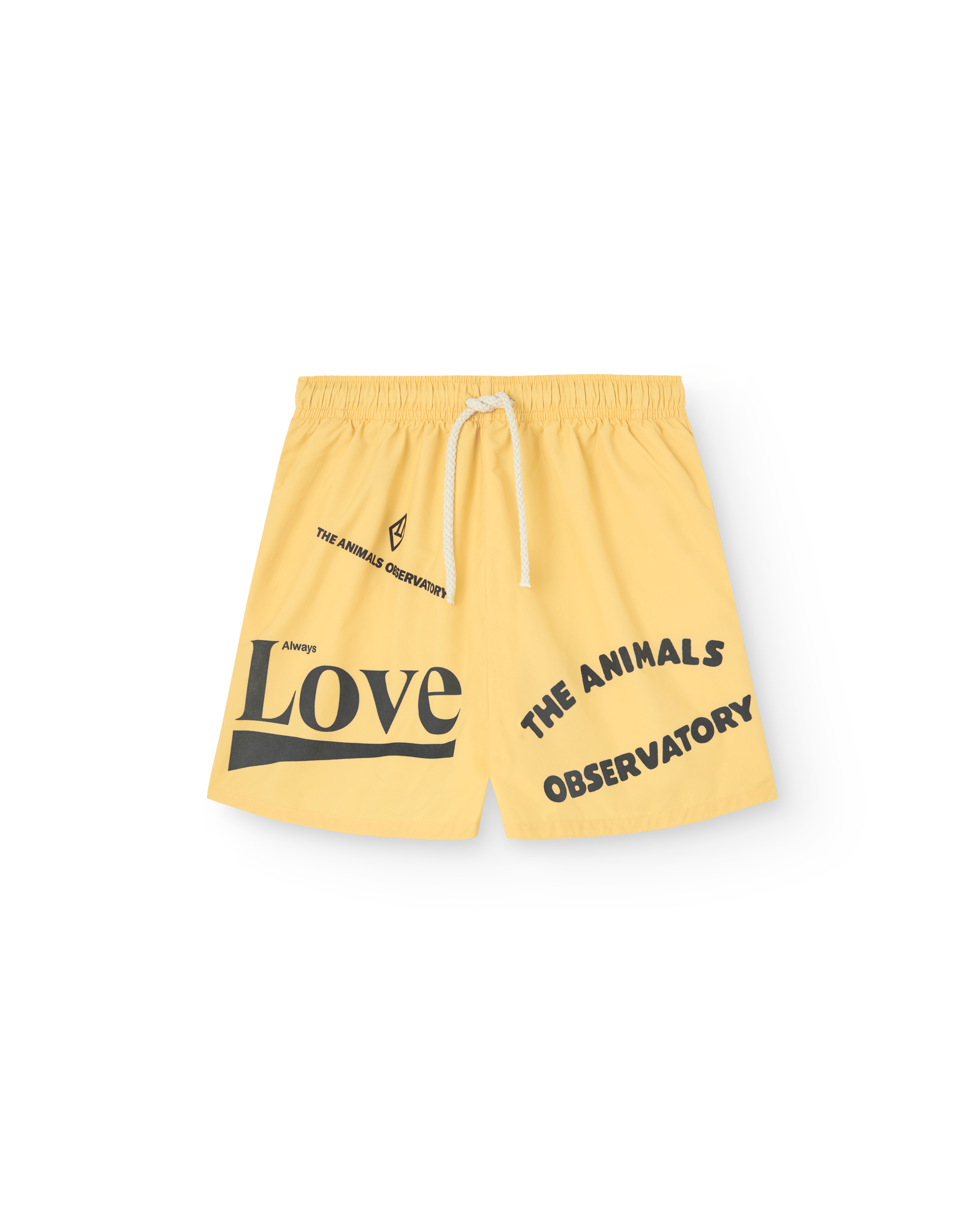 The animals observatory - puppy kids shorts - yellow