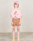 The animals observatory - big rooster kids t-shirt - pink