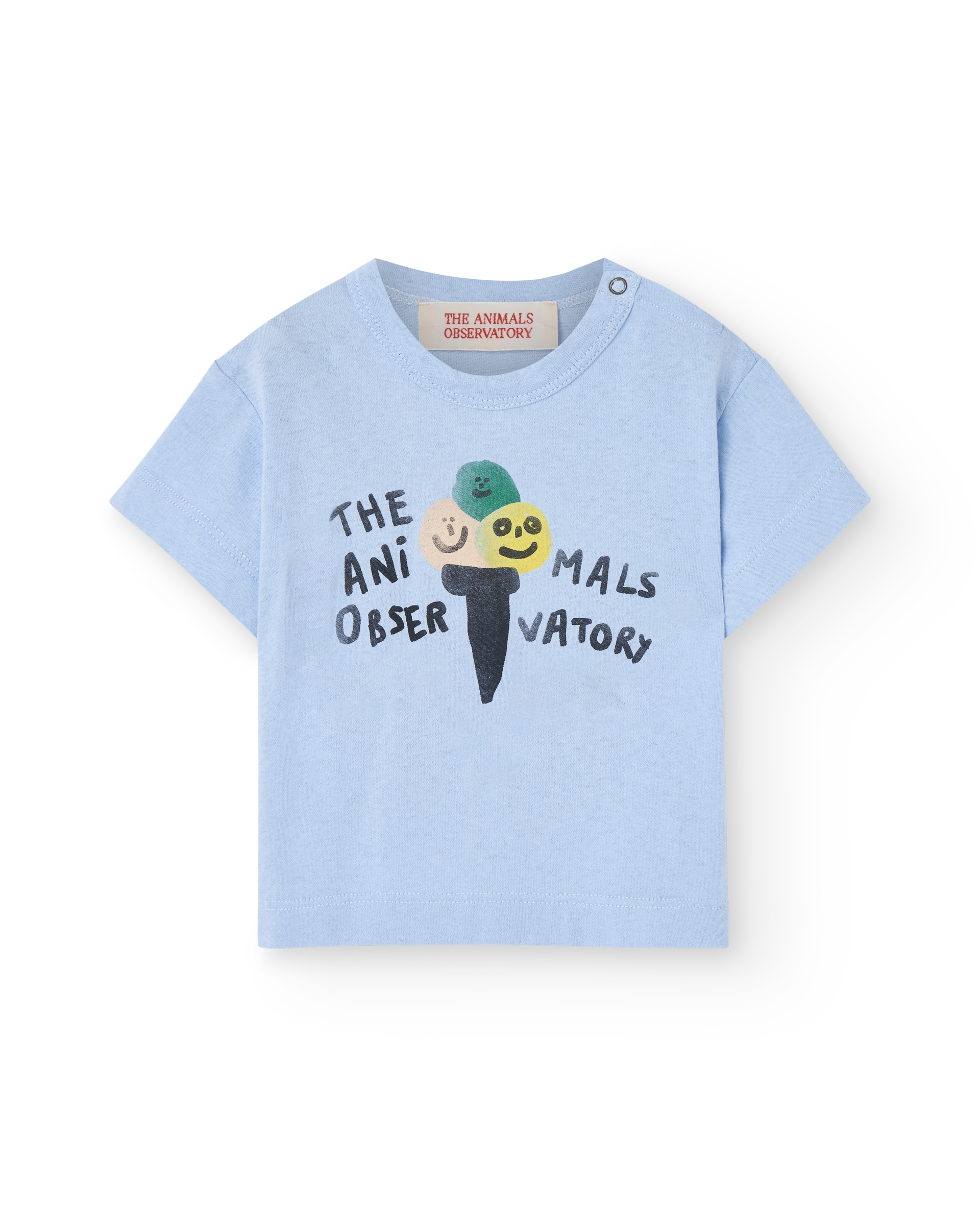 The animals observatory - Pangolin baby t-shirt - soft blue