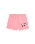 The animals observatory - turtledove baby shorts - pink