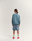 Main Story - fleece raglan sweatshirt - smoke blue