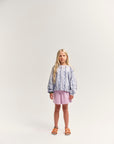 Main Story - fleece track short - pink lavender