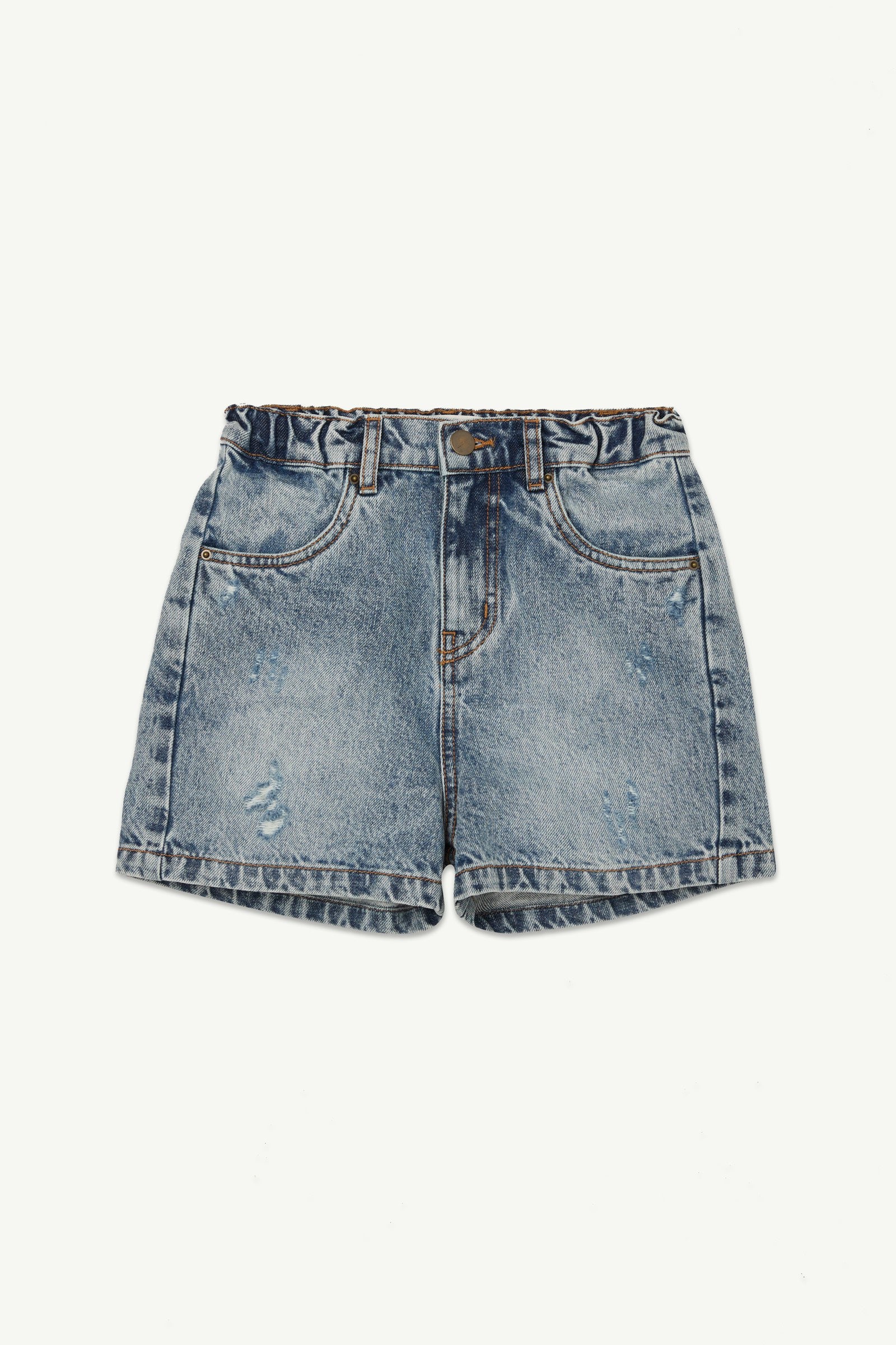 Main Story - denim short - faded blue