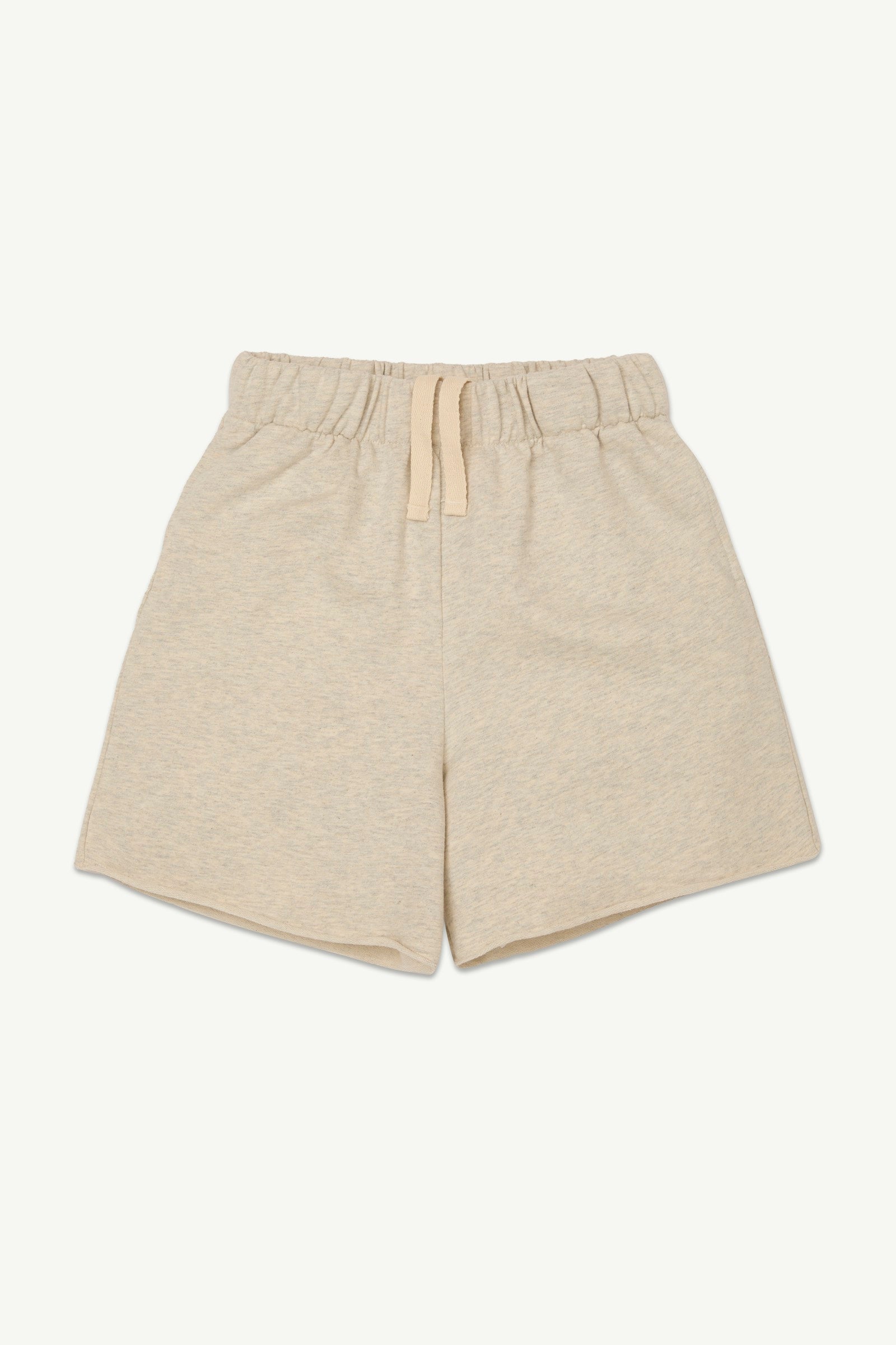 Main Story - fleece skate short - ecru melange