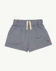 Main Story - fleece track short - blue granite