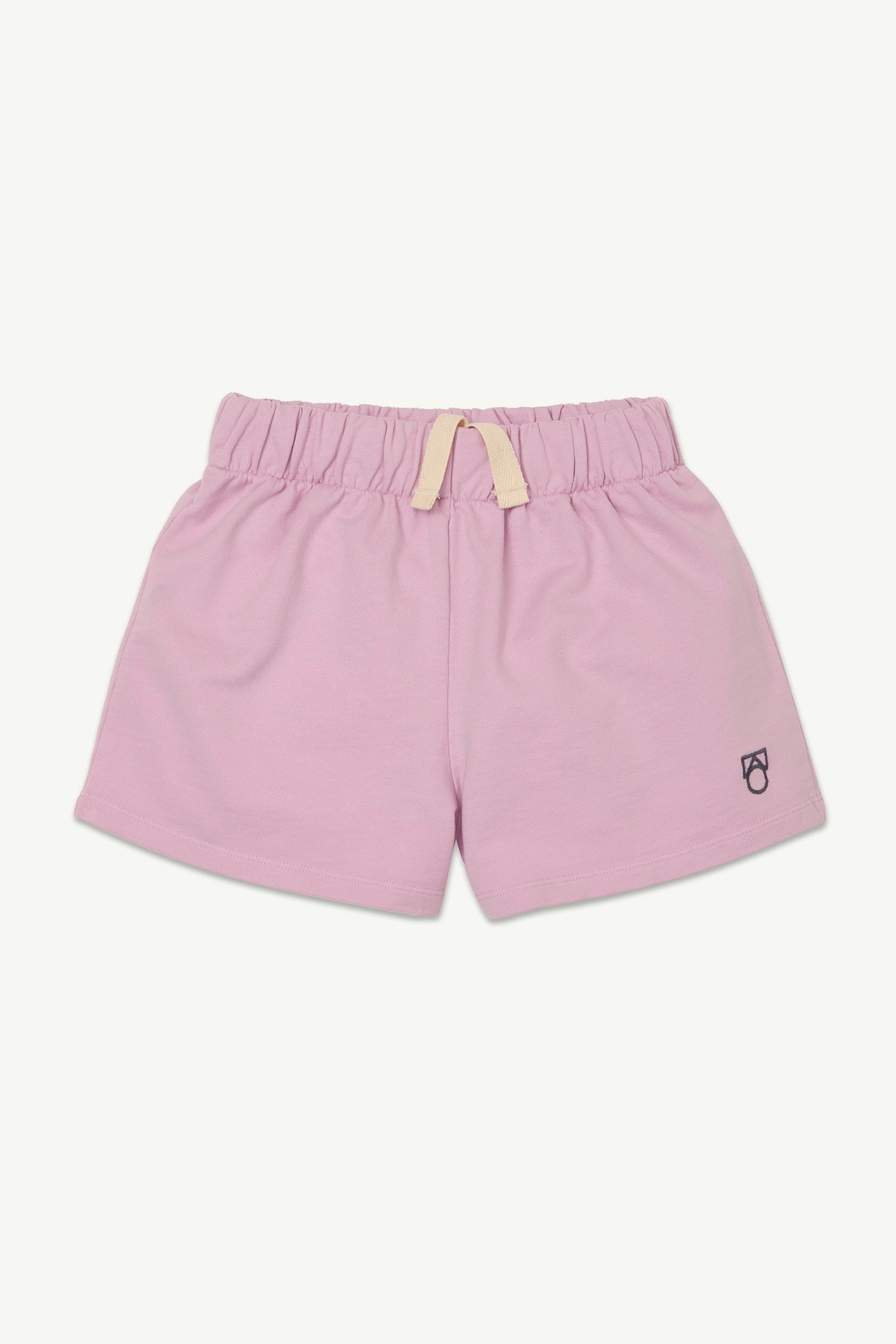 Main Story - fleece track short - pink lavender