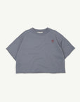 Main Story - fleece sweat tee - blue granite