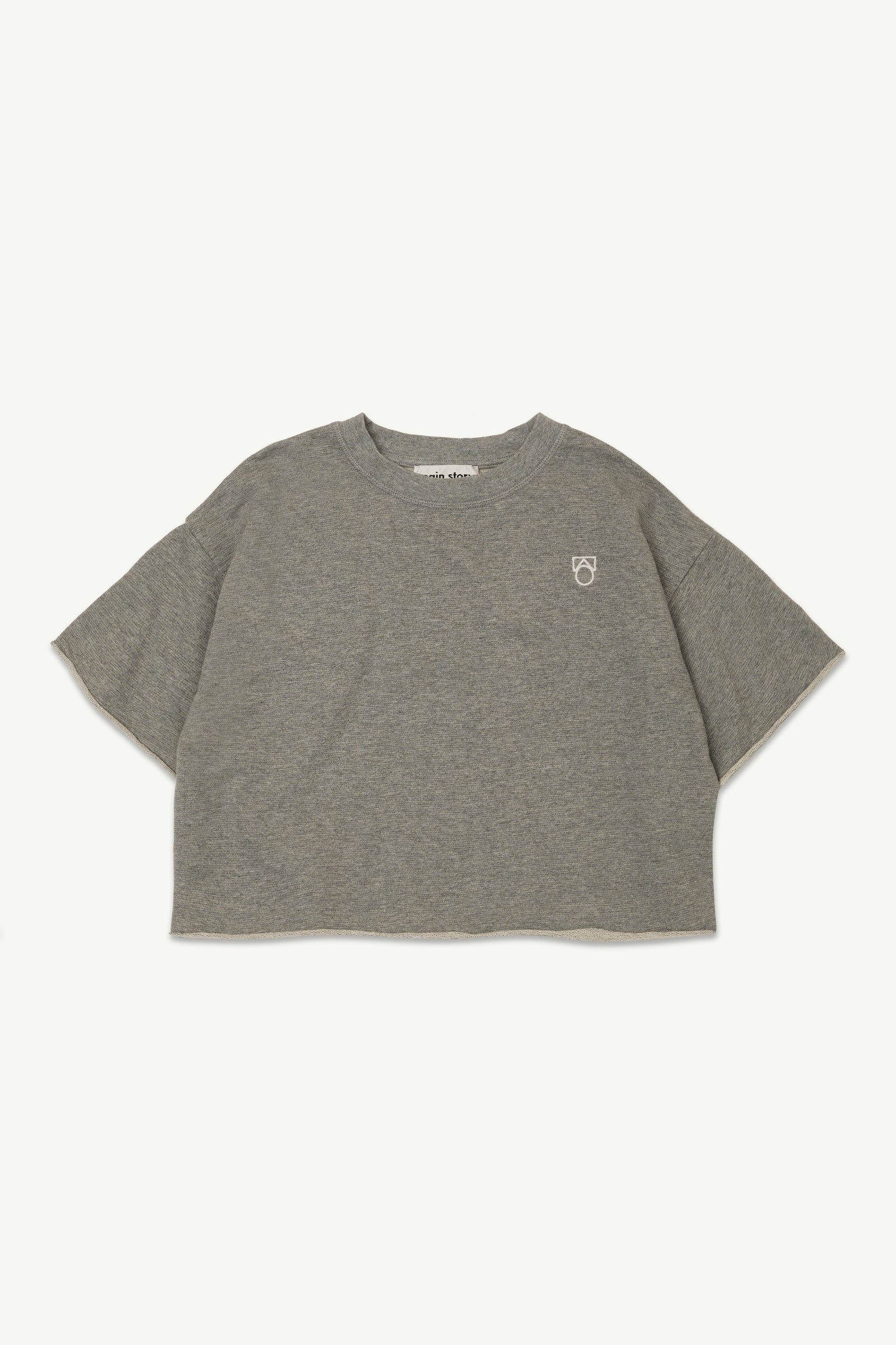 Main Story - fleece sweat tee - grey melange