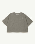 Main Story - fleece sweat tee - grey melange