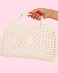 Sunjellies - retro basket - large - cream