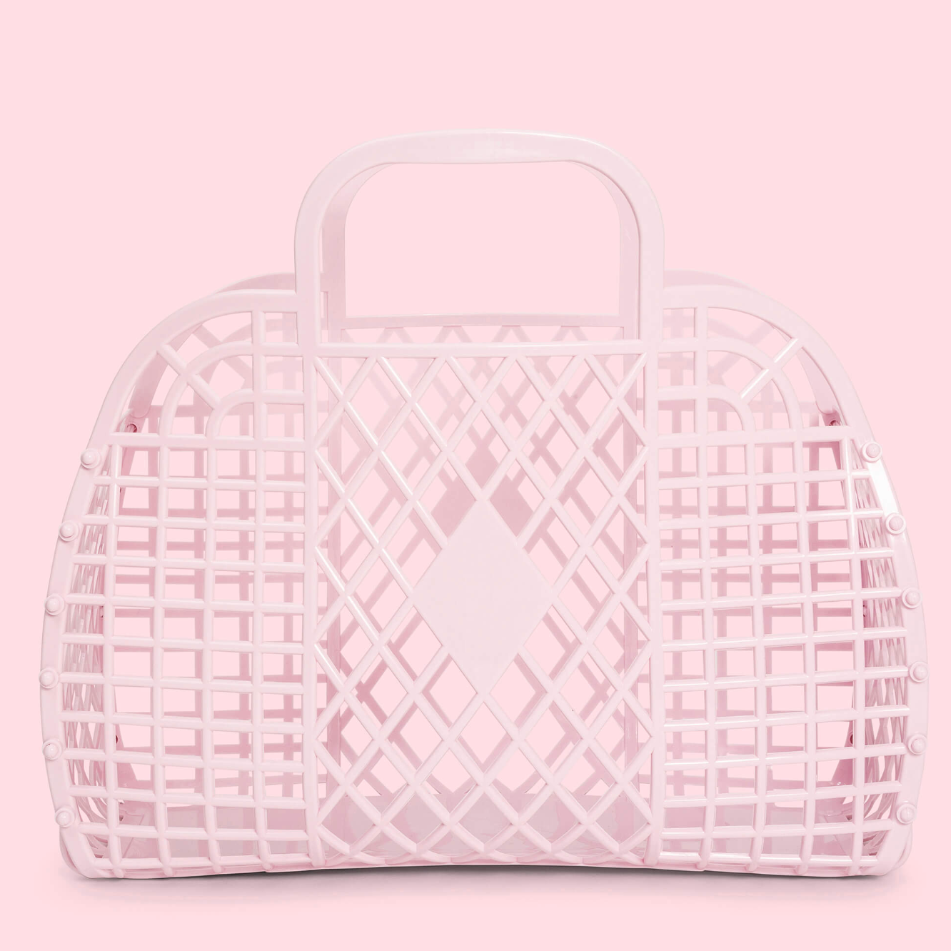 Sunjellies - retro basket - large - pink