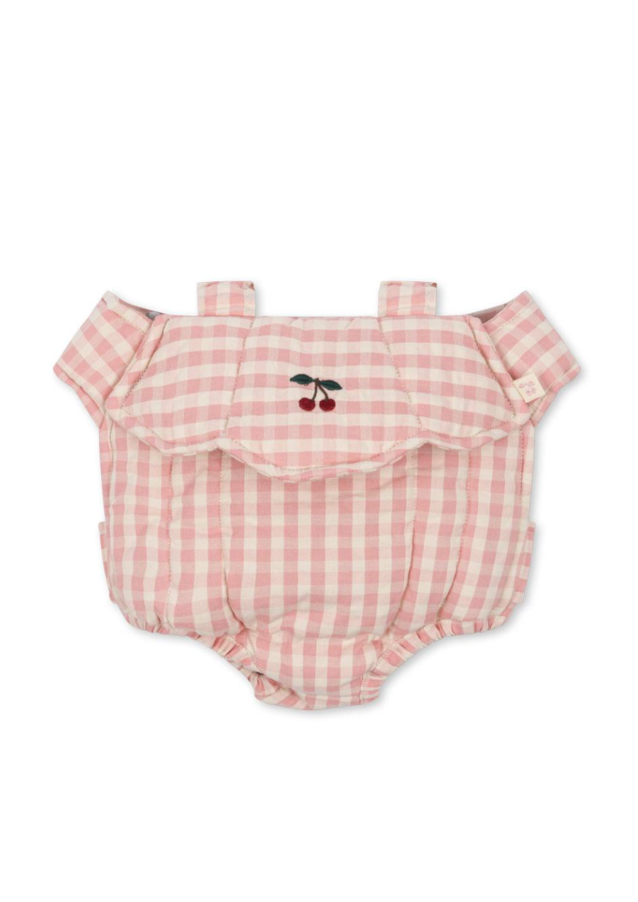 Konges Slojd - doll carrier - powder pink check