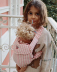 Konges Slojd - doll carrier - powder pink check