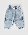 Goldie + Ace - drew denim pocket pants - light blue