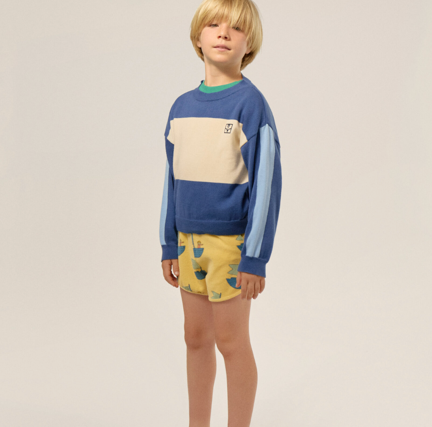 The campamento - kids - sailor allover shorts