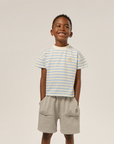 The campamento - kids - blue stripes t-shirt