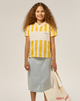 The campamento - kids - yellow stripes polo