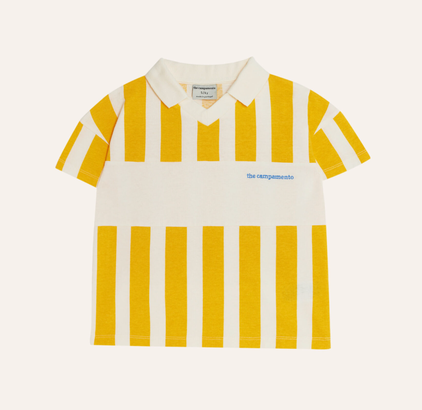 The campamento - kids - yellow stripes polo