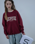 Repose Ams - raglan sweater - royal burgundy