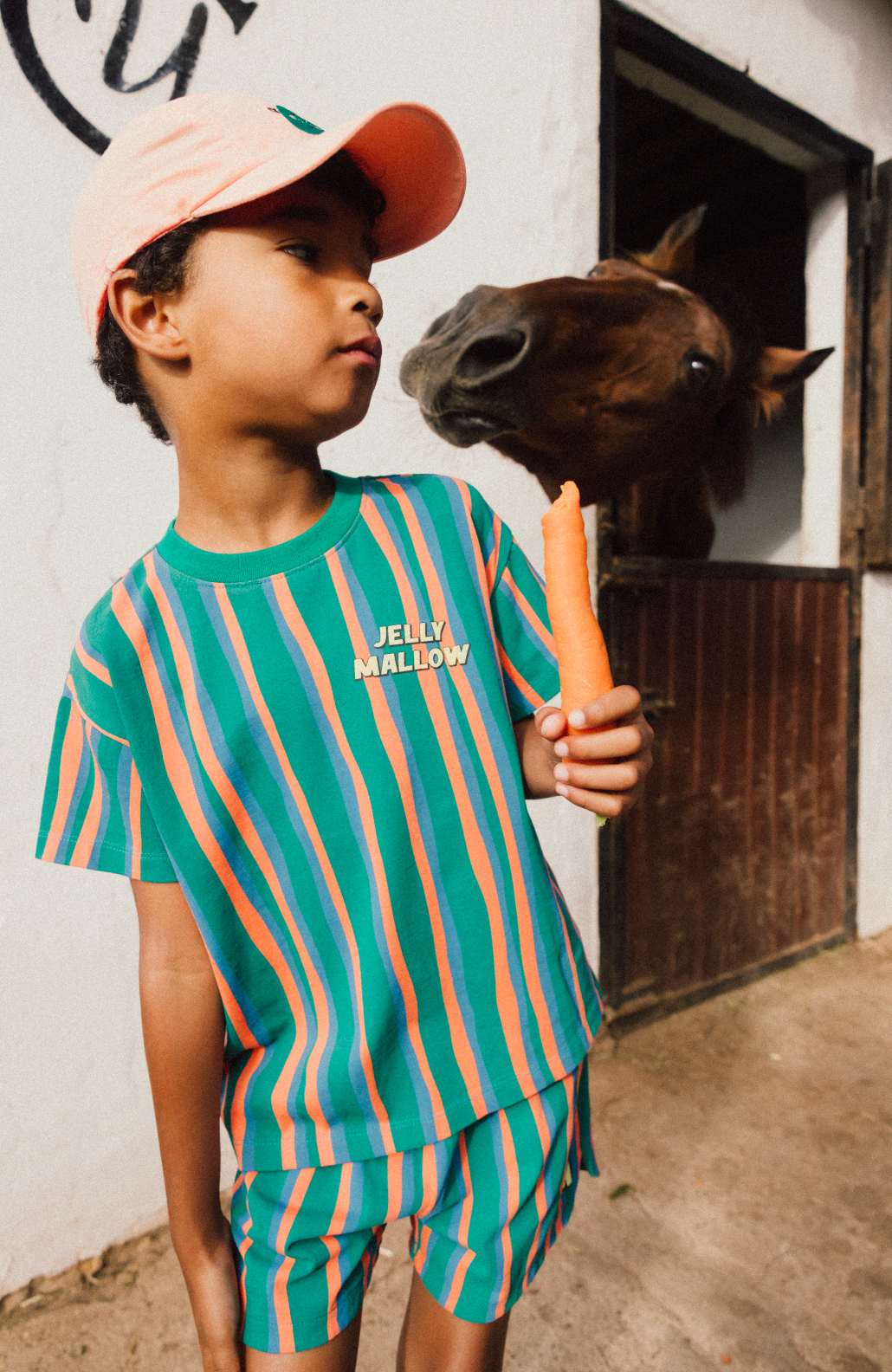 Jelly Mallow - jm stripe t-shirt