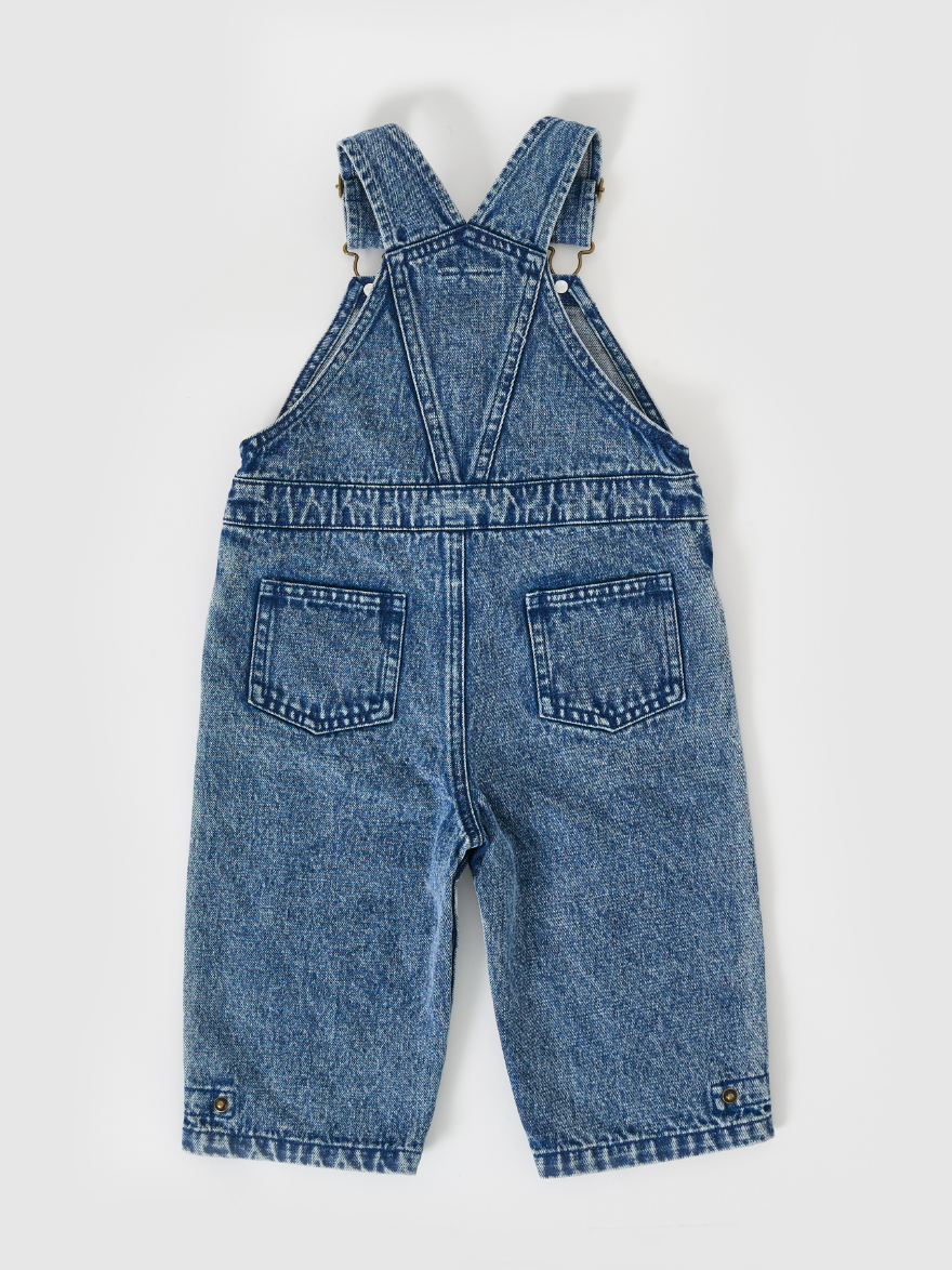 Goldie + Ace - austin vintage denim overalls - washed blue