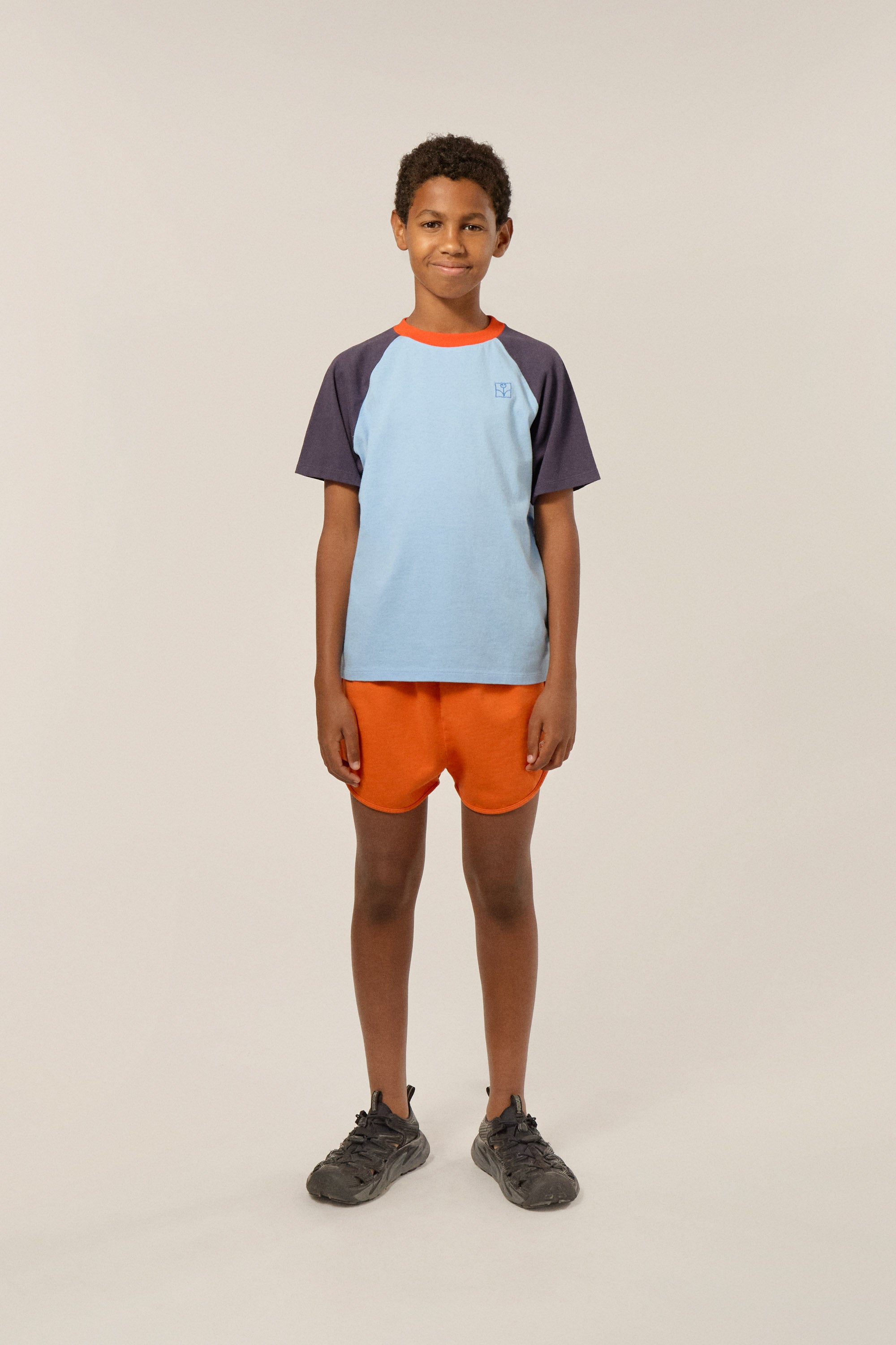 The campamento - kids - orange washed shorts