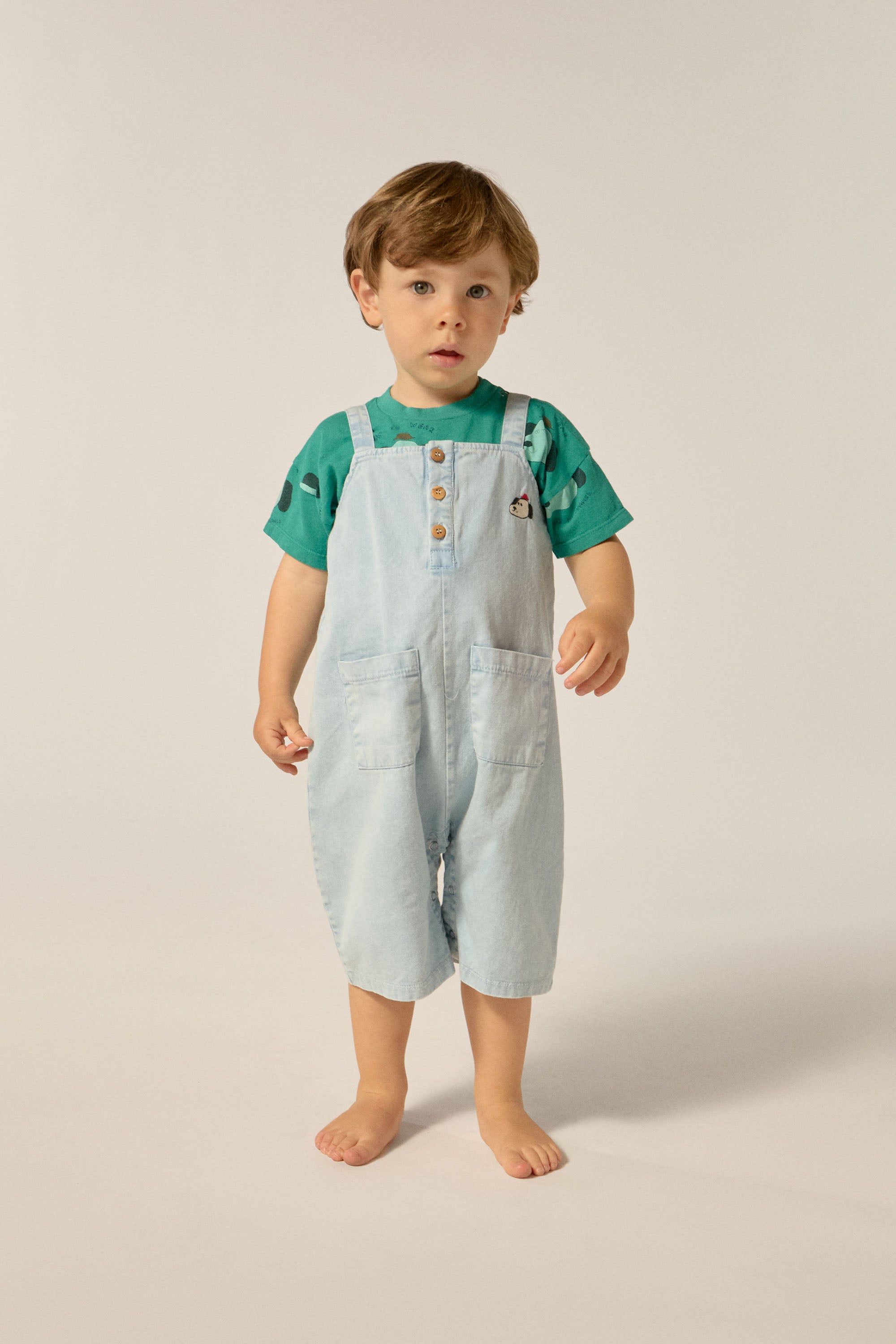 The campamento - baby - denim dungaree