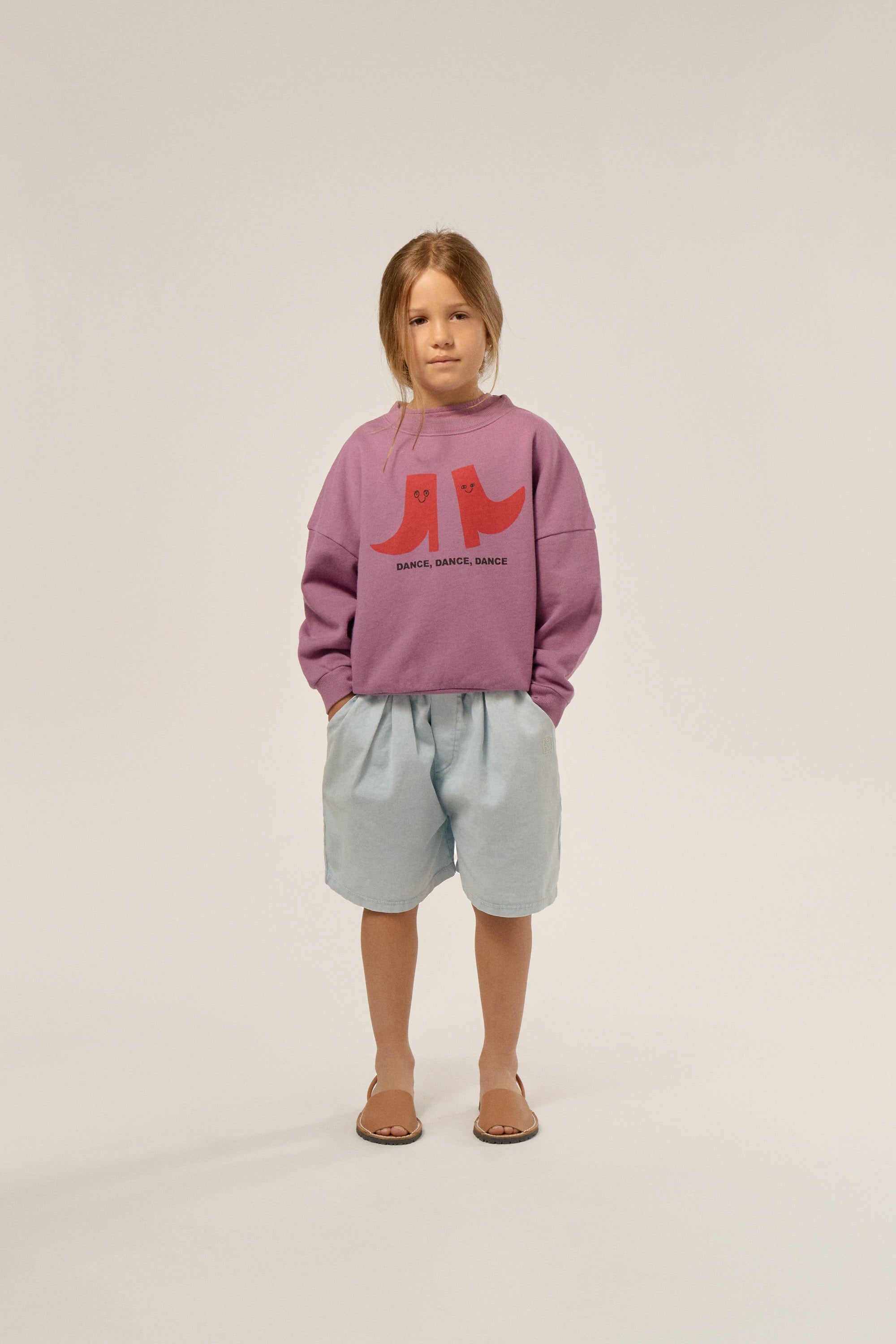 The campamento - kids - happy boots oversized sweatshirt