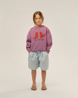 The campamento - kids - happy boots oversized sweatshirt