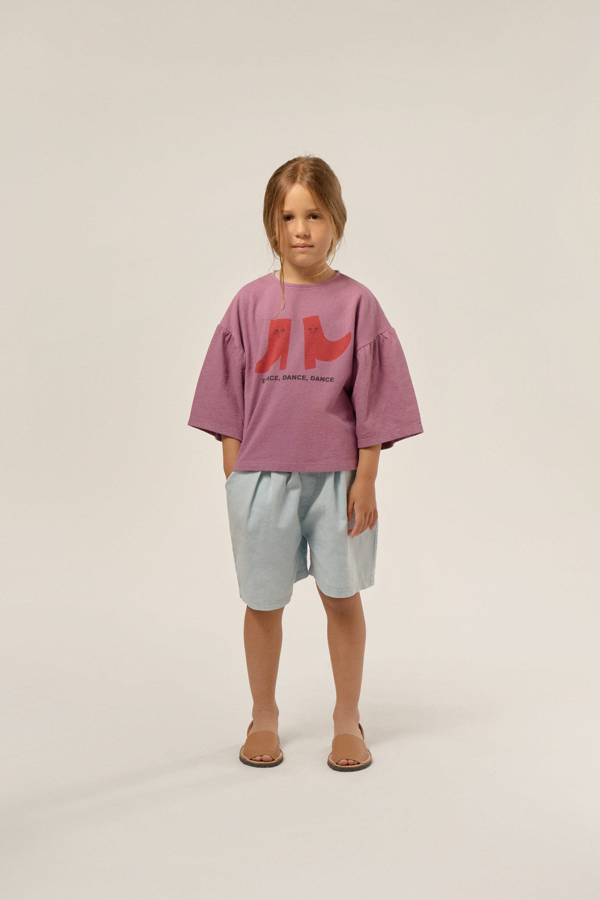 The campamento - kids - purple happy boots t-shirt