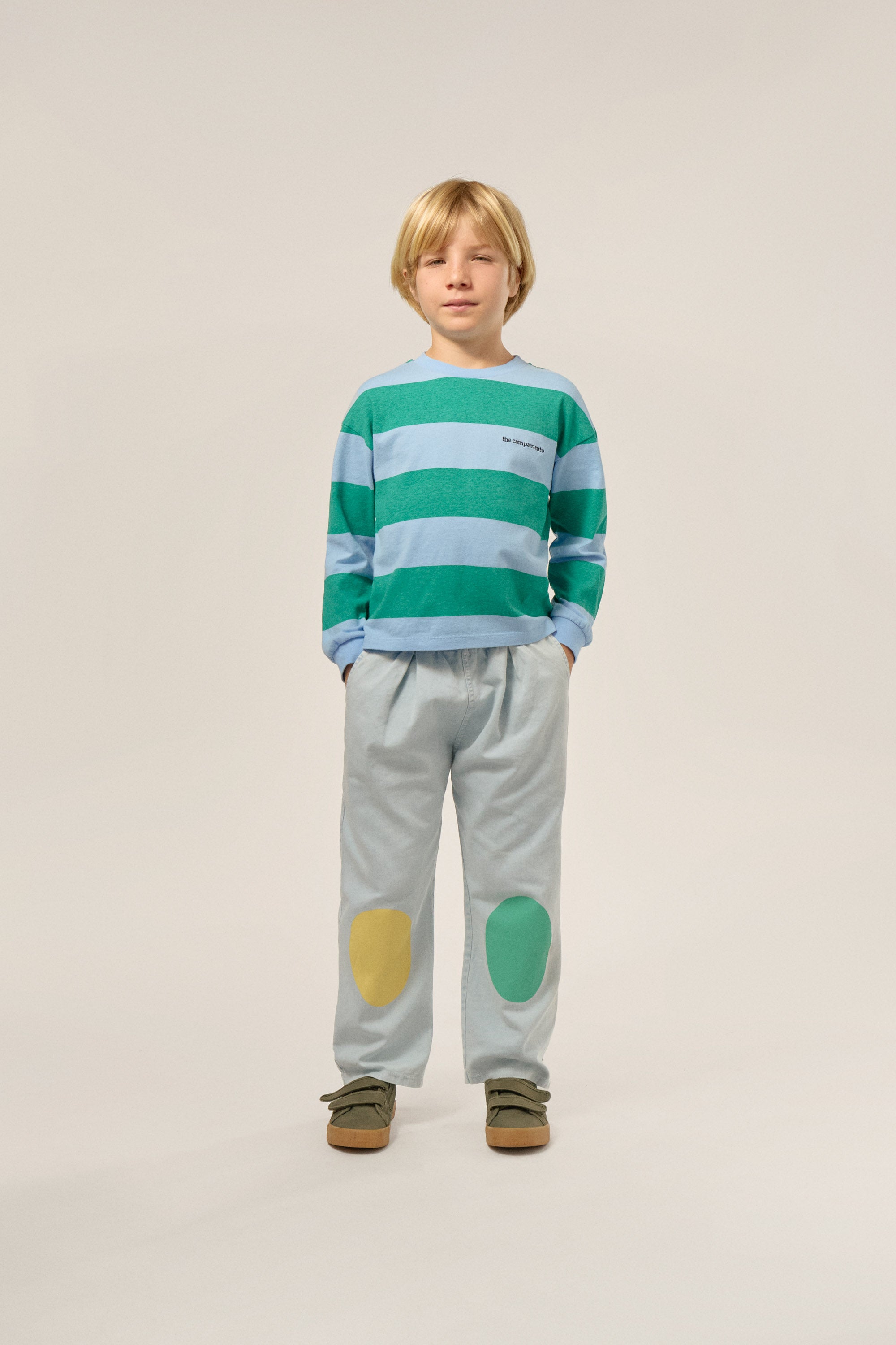 The campamento - kids - light blue denim trousers