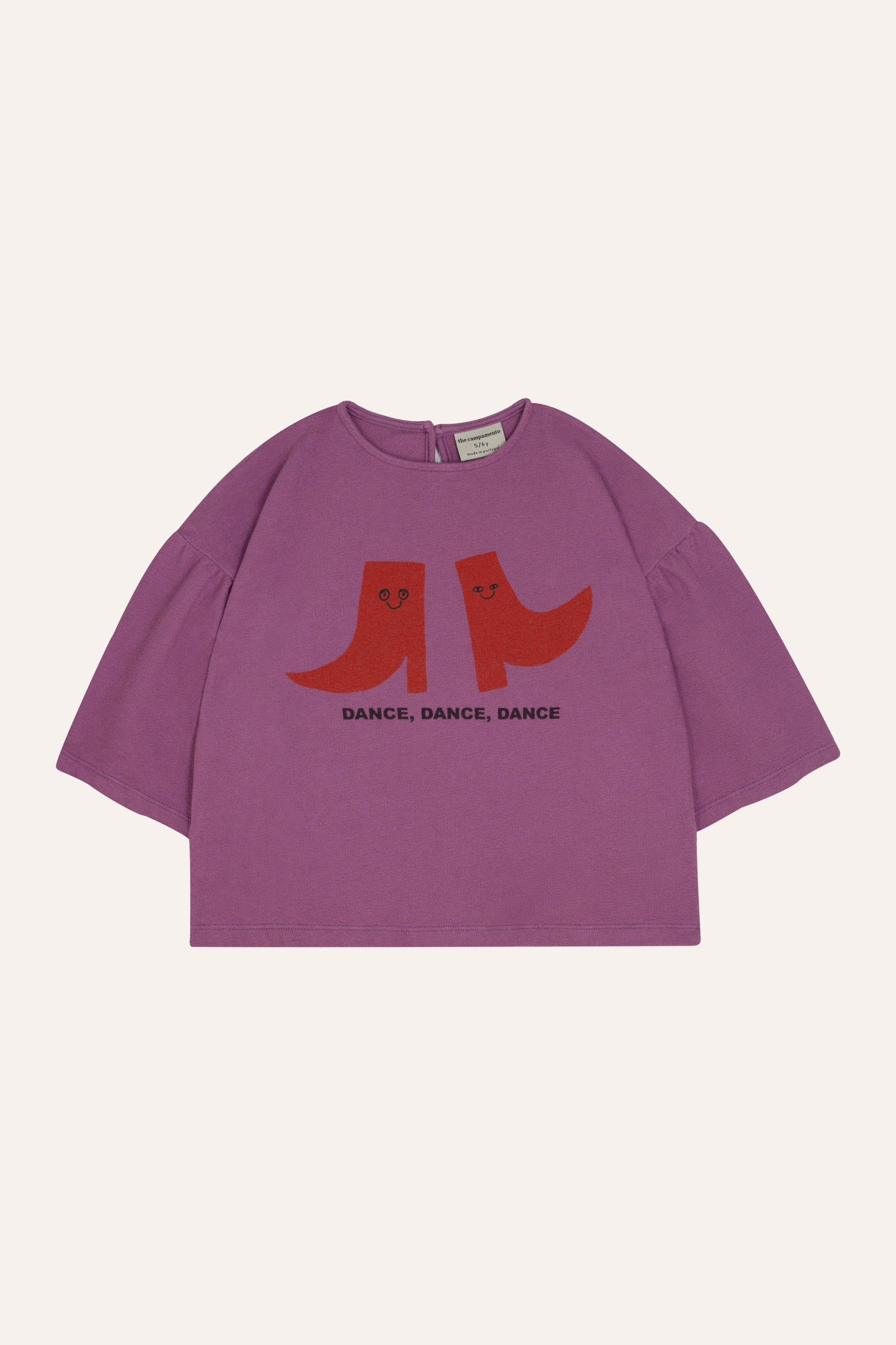 The campamento - kids - purple happy boots t-shirt