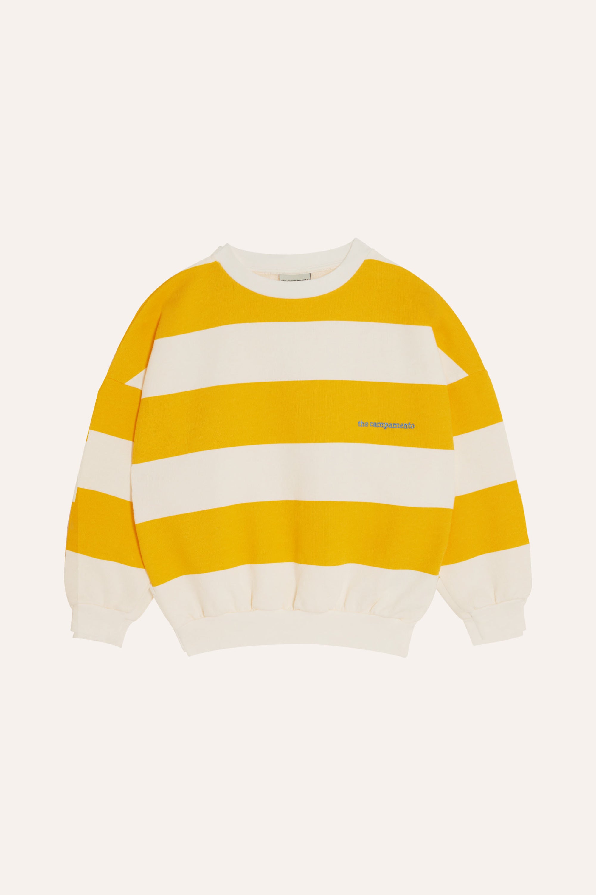 The campamento - kids - yellow stripes oversized sweatshirt