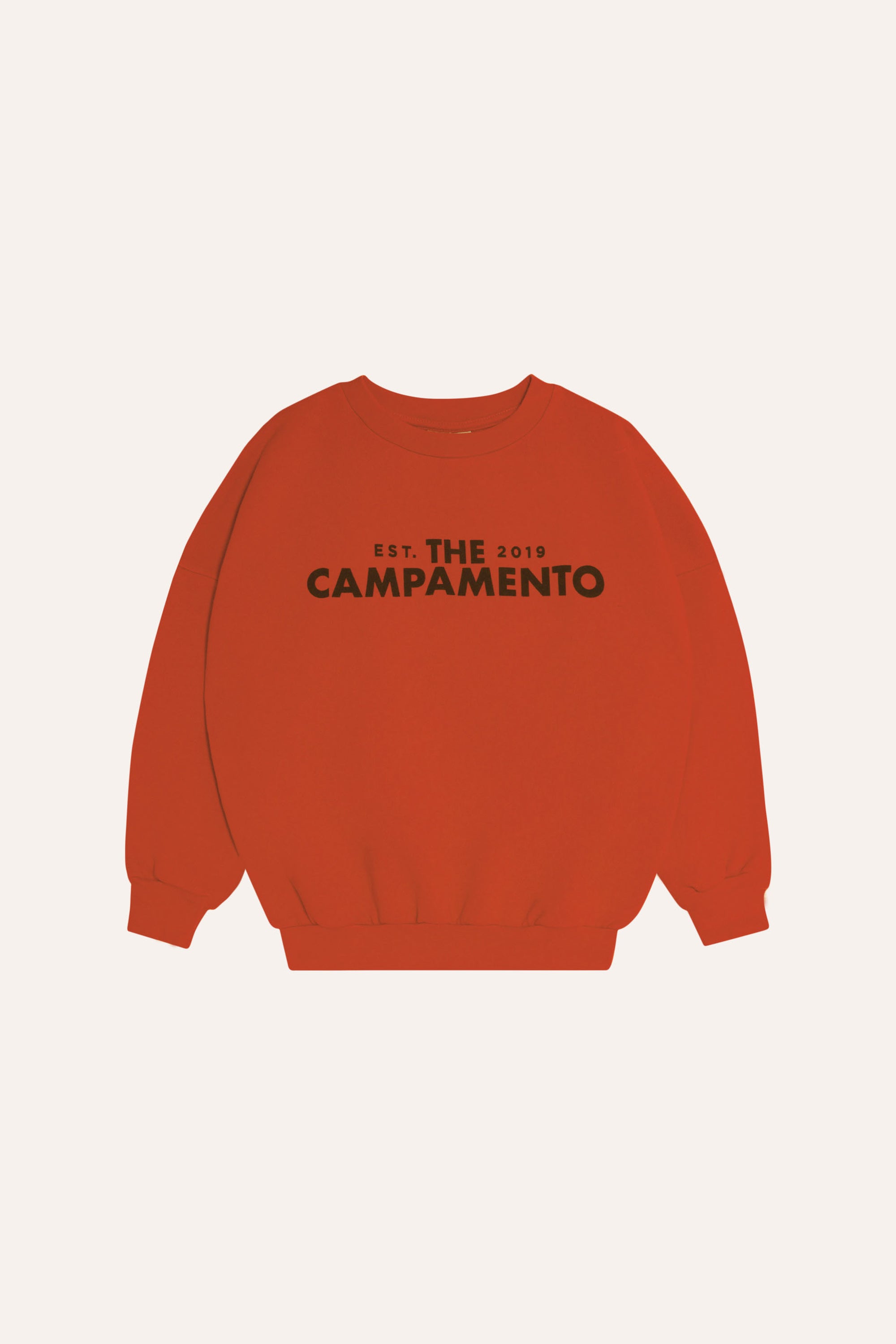 The campamento - kids - orange oversized sweatshirt