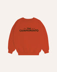 The campamento - kids - orange oversized sweatshirt