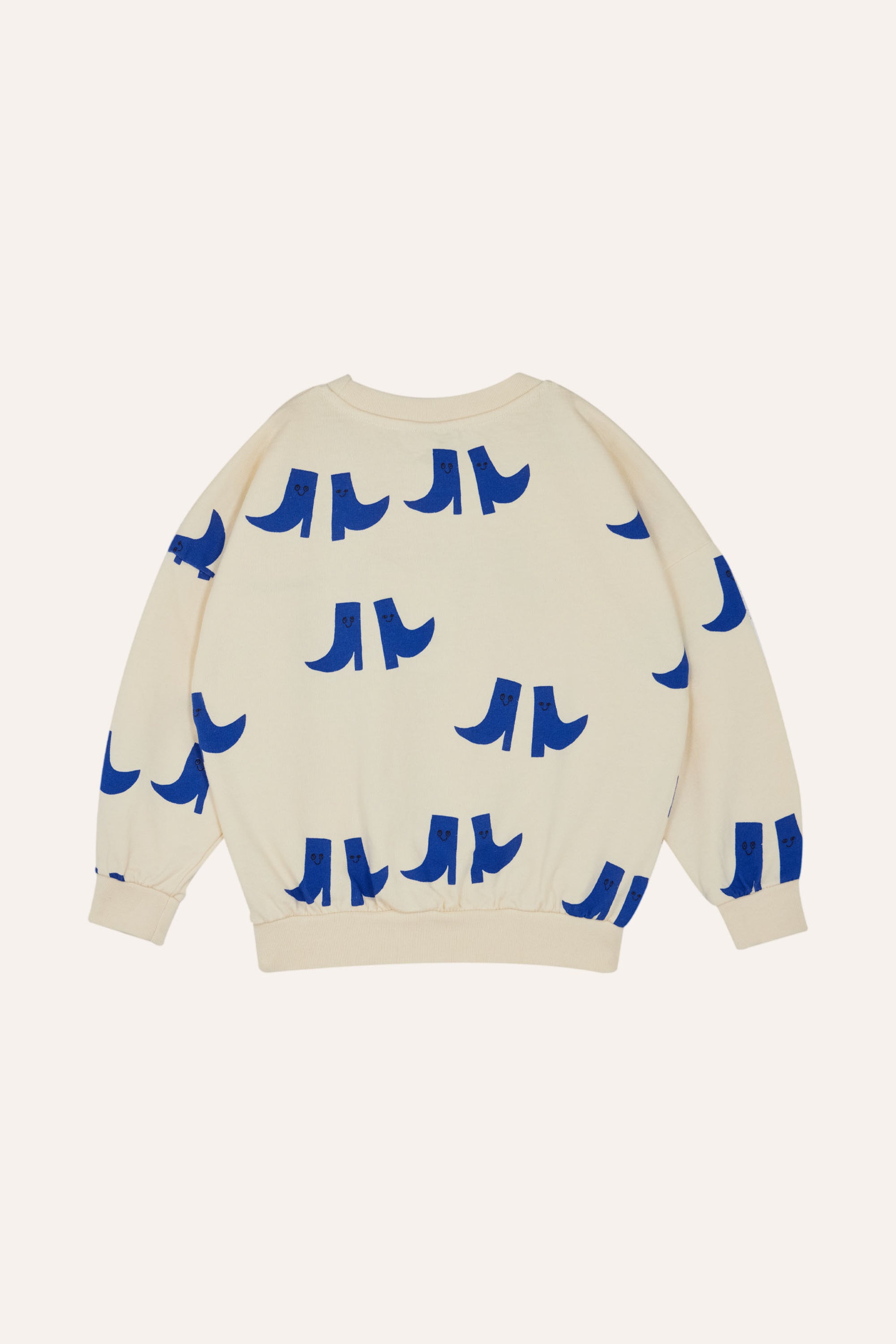 The campamento - kids - happy boots allover oversized sweatshirt