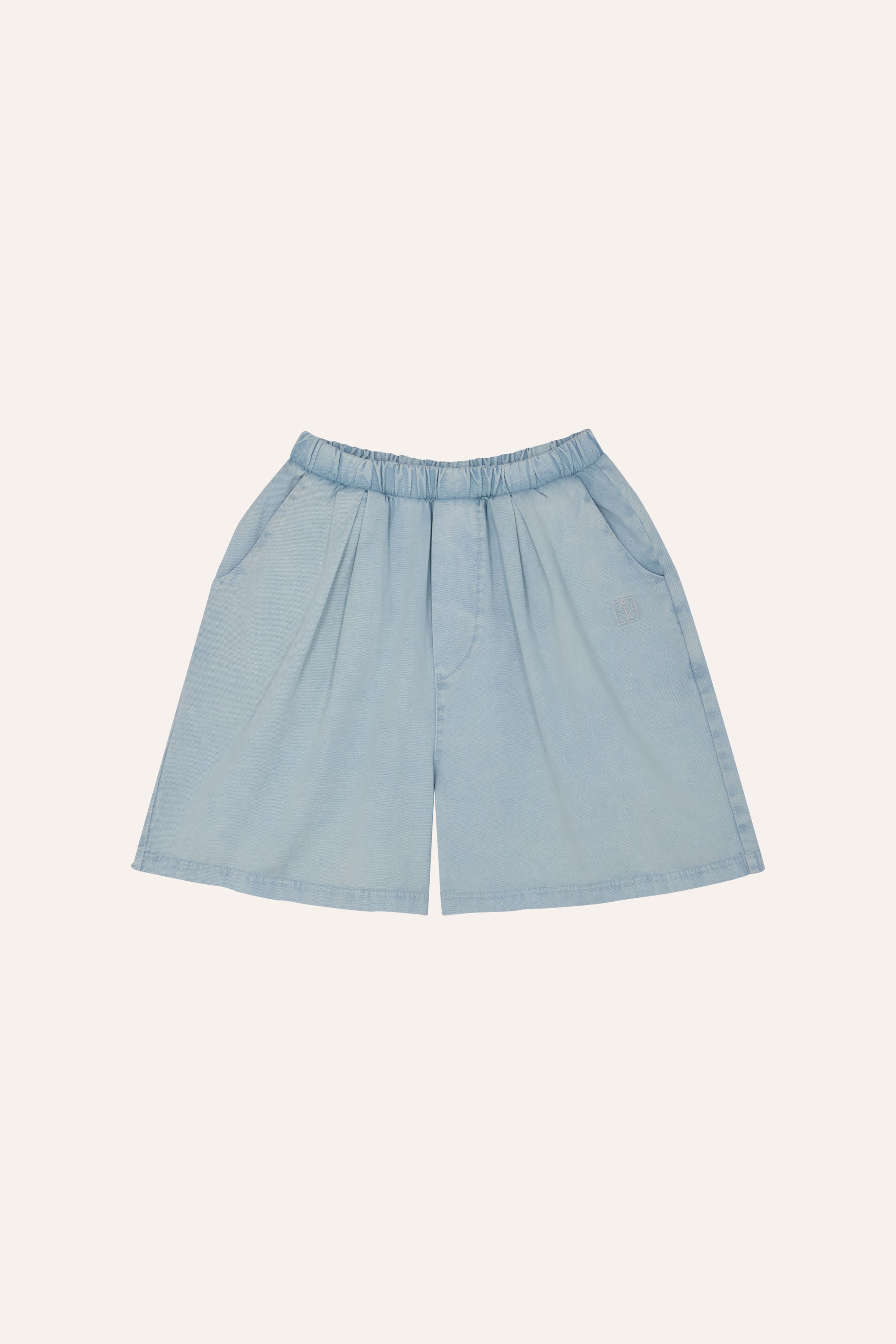 The campamento - kids - light blue denim shorts