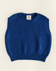 Hvid - wool vest - harvey - kids - cobalt blue