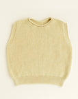 Hvid - wool vest - harvey - kids - light yellow