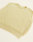 Hvid - wool vest - harvey - kids - light yellow