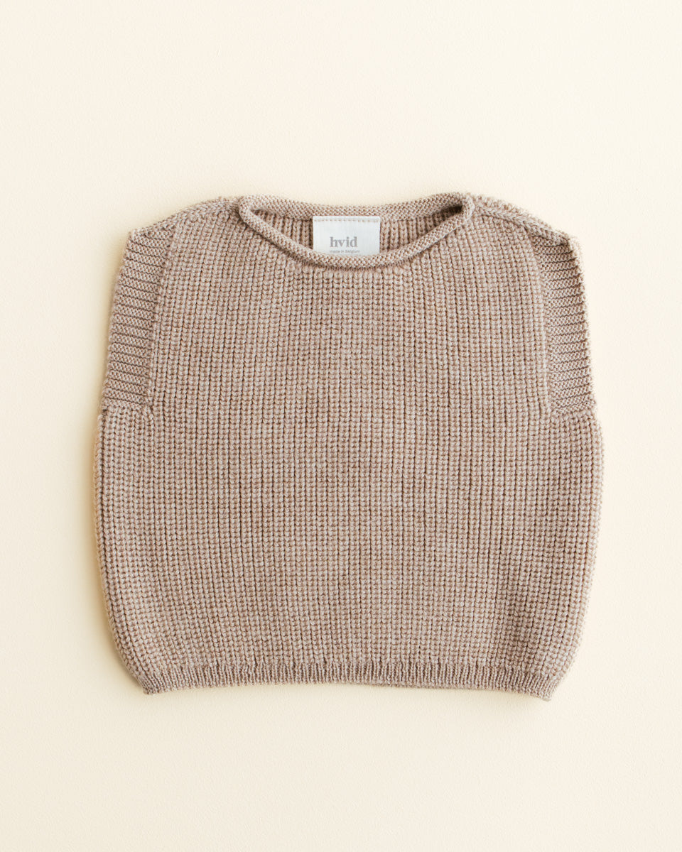 Hvid - wool vest - baby - harvey - sand